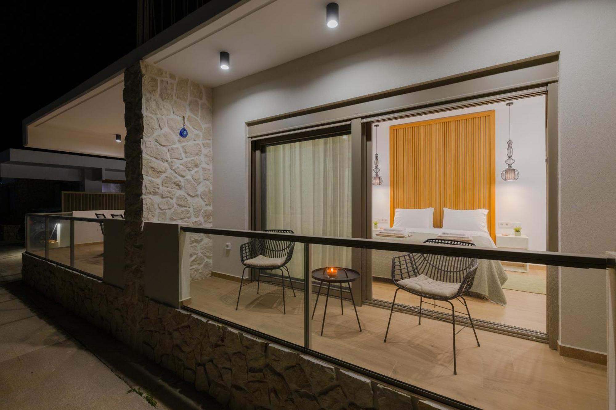 Ikia Seascape At Stegna Villa Archangelos  Luaran gambar
